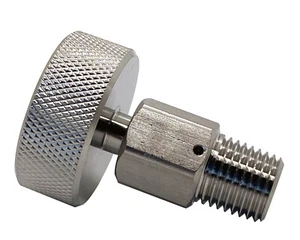 Válvula de sangrado de acero inoxidable 1/4" M NPT 6000PSI - Imagen 1 de 4
