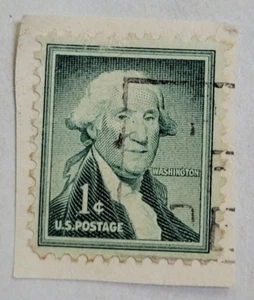 U.S. Postage Stamp ~ George Washington ~ c.1954 ~ 1¢ Green Stamp - 26 - Picture 1 of 6