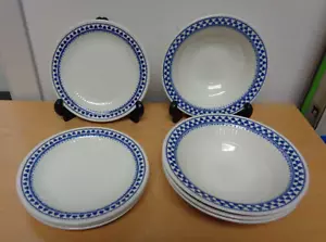 Lot of 8 Vintage Adams Brentwood (4) 6.5" Bowls & (4) 6 3/8"bread/butter plates - Picture 1 of 4