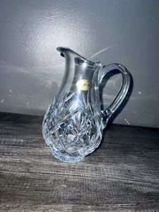 BLOCK OLYMPIC POLAND 24% LEAD CRYSTAL MOUTH BLOWN HAND CUT 15OZ PITCHER BOX NEW - Picture 1 of 5