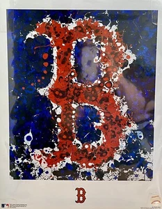 Abstract Artwork of the Boston Red Sox Logo By Timothy Raines New Sealed 20x16 - Picture 1 of 5
