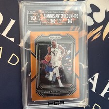 2022-23 Panini Prizm Orange Giannis Antetokounmpo #96 /49 HGA 10 PRISTINE