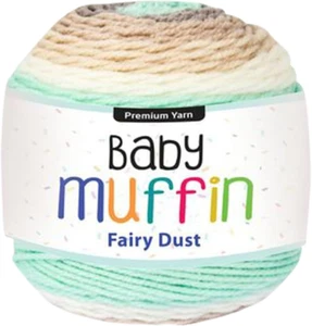 Premium 8-Ply Baby Muffin Knitting Yarn 100 G, Fairy Dust - Picture 1 of 12