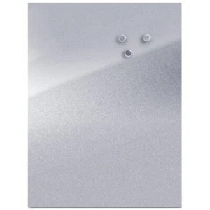 Lavagna magnetica per appunti INOX + 3 magneti, argento, 60x80 cm, CELLA - Foto 1 di 2