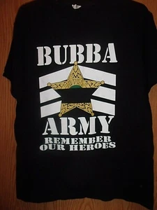 Bubba Esercito Sceriffi Ufficio Distintivo Ricorda I Nostri Eroi Maglietta Nera M - Foto 1 di 2
