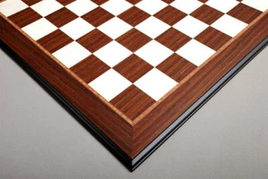 Striped Ebony Standard Traditional Chess Board - 3.0" - Picture 1 of 2