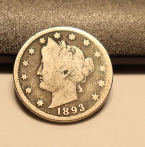 1893 US Liberty V Nickel 5c G (Pitted) Cover