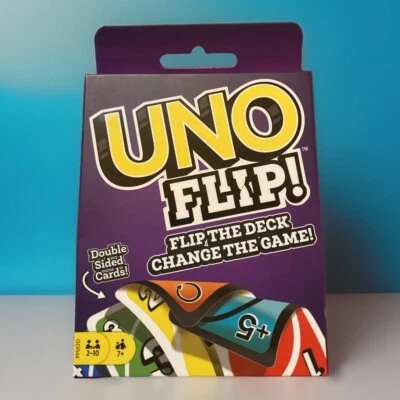 Uno Flip! Card Game Mattel Games Double-Sided Cards 2-10 Players For Ages 7+ New - Image 1 of 4