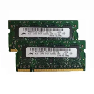 2pcs Micron 4GB 1Rx8 PC2-5300S DDR2 667Mhz 200Pin RAM Memory Laptop SO-DIMM - Picture 1 of 1