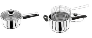 JUDGE VISTA STAINLESS STEEL 20CM CHIP PAN 800ML BOXED JJ83A - Picture 1 of 8