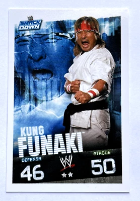 2009 WWE Topps Slam Attax Evolution TCG #081 KUNG FUNAKI Smack Down Cards - Image 1 of 4