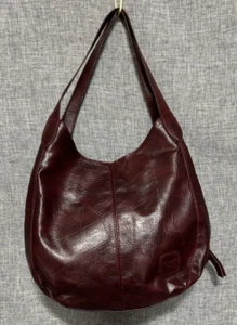 Vintage 6 Compartment Jingpin Piju Shoulder Bag Burgundy / Brown Magnet & Zip - Picture 1 of 13