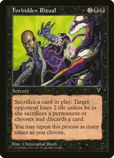 MTG - Forbidden Ritual - Visions - Reserved List - X1 - (MP) - FREE SHIPPING