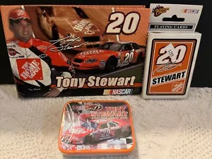 Nascar Playing Cards Deck, Breath Mints (NEW) & Photo Album Tony Stewart #20 - Picture 1 of 13