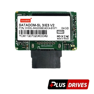 64GB SSD SATADOM  Innodisk Internal Boot SSD Drive 6Gbps No Cable - Image 1 of 4