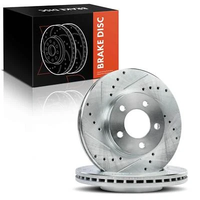 Front Drilled Brake Rotor for Ford Taurus Windstar Mercury Cougar Sable Lincoln - Изображение 1 из 4
