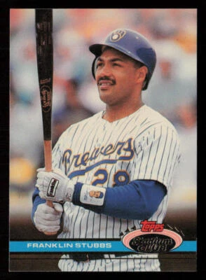 1991 Stadium Club Franklin Stubbs #461 Milwaukee Brewers Baseball Card - Image 1 of 2
