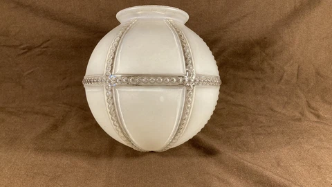 Vintage Antique Glass Ceiling Light Shade Globe Arts Crafts Art Deco MCM Porch Cover