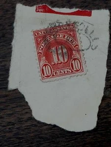 Nice Vintage Used United States Postage Due 10 Cents Stamp, GOOD COND - Picture 1 of 1