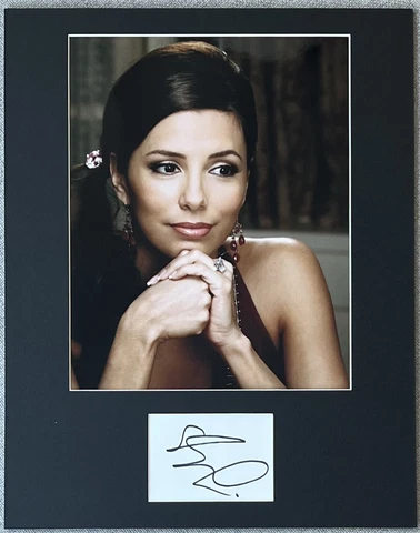 Eva Longoria Signed In Person 11x14 Matted Autograph & Photo - Authentic Cover