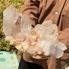 16.61LB A+Natural white Crystal Himalayan quartz cluster mineralsls
