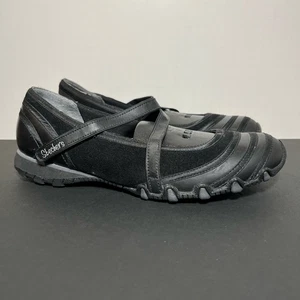 Damen-Mary Jane-Schuhe Vintage Skechers schwarz Leder/Größe 7,5 - Bild 1 von 8