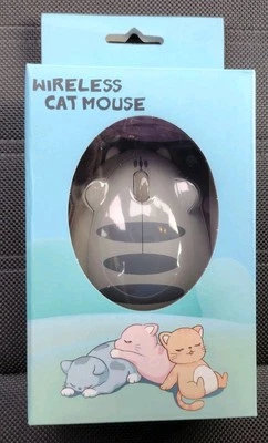 AKKO CARTOON CAT 2.4G WIRELESS MOUSE MUTE LAPTOP PC GAMING MOUSE GIFT FOR OFFICE - Image 1 of 4