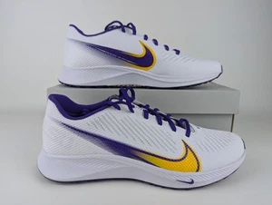 Nike Vapor Edge Turf LSU PE White Purple Football Training Men's Size 12.5 NEW - Picture 1 of 8