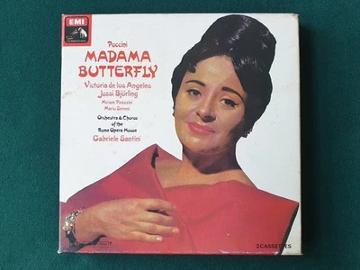 PUCCINI: MADAMA BUTTERFLY - RARE 3 x CASSETTE BOX SET Opera - Image 1 of 4