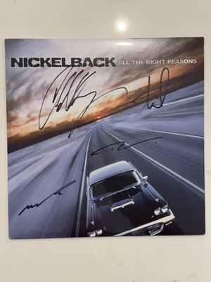 NICKELBACK All The Right Reasons SIGNED Vinyl LP AUTOGRAPHED Chad Kroger NEW! #2 Foto 1 de 4