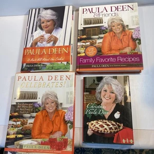 Paula Deen LOT Of 4 Books, 3 Cookbooks Family, Celebrate, Christmas And Memoir - Foto 1 di 6