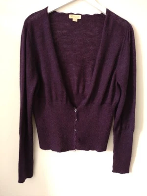 MONSOON - Size 20 Dark Berry Ladies Knit Cardigan Jumper - Image 1 of 4