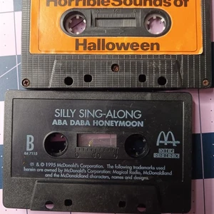 1990's Halloween Cassette Tapes McDonald's  Aba Daba Honeymoon  And Spooky Sound - Picture 1 of 4