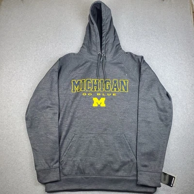 Michigan Wolverines Hoodie Sweatshirt Mens XL Colosseum Sweater Gray College - Image 1 of 4