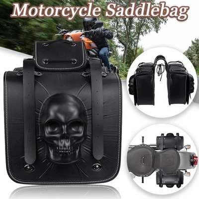 Motorcycle Saddle Bag Tool Side Bag Fit For Honda Shadow VT750 - - Image 1 of 4