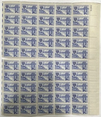 Centennial of Engineering 3c Mint NH Full Sheet of 50 Stamps #1012 1952 - Image 1 of 4