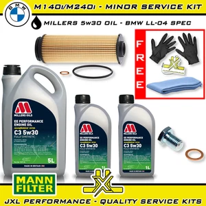 BMW M140i F20 F21 M240i F22 F23 B58 Minor Oil Service Kit - Millers EE Oil 5w30 - Picture 1 of 1