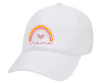 Mom Boho Rainbow Mother's Day Script Embroidered Twill Baseball Cap Hat with