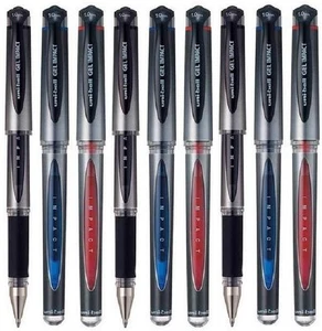 Uni-Ball UM-153S Gel Impact Rollerball Pen Ball Point 1mm Tip - Black/Blue/Red - Picture 1 of 17