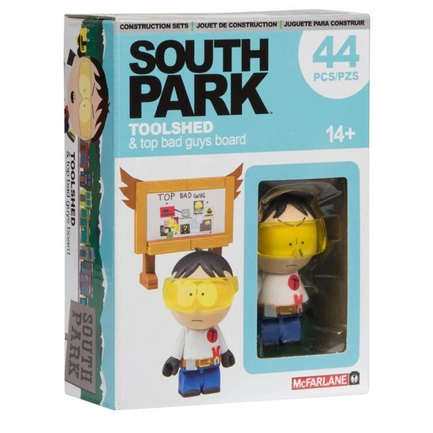South Park Toolshed & Top Bad Guys Board 44pcs Construction Set McFarlane Toys