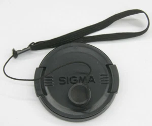 55mm  - Front Snap On Lens Cap - SIGMA WITH Leash - USED Z428 - Picture 1 of 2