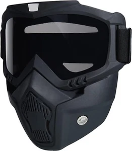 Paintball Mask Anti Fog, Full Face Tactical Mask Goggles Detachable for Black - Picture 1 of 7