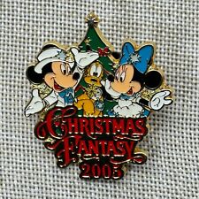 Tokyo Disney Resort Pin TDL Christmas Fantasy 2005 Mickey Minnie Pluto FREE SHIP