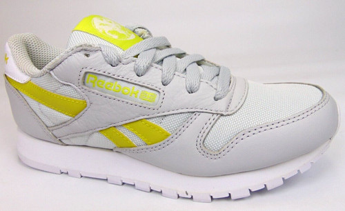 Reebok FX2278 Sneakers casual in pelle grigia junior giovani taglia 4 0 Y NUOVE ESPOSIZIONI