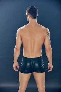 Men's Black & Erotic Extreme DUNGEON Zip Front Trunk - Picture 1 of 2