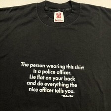 Vintage 80s Novelty Mellow Mail Hit Me Tag Holoubek Single Stitch XL T Shirt Vtg