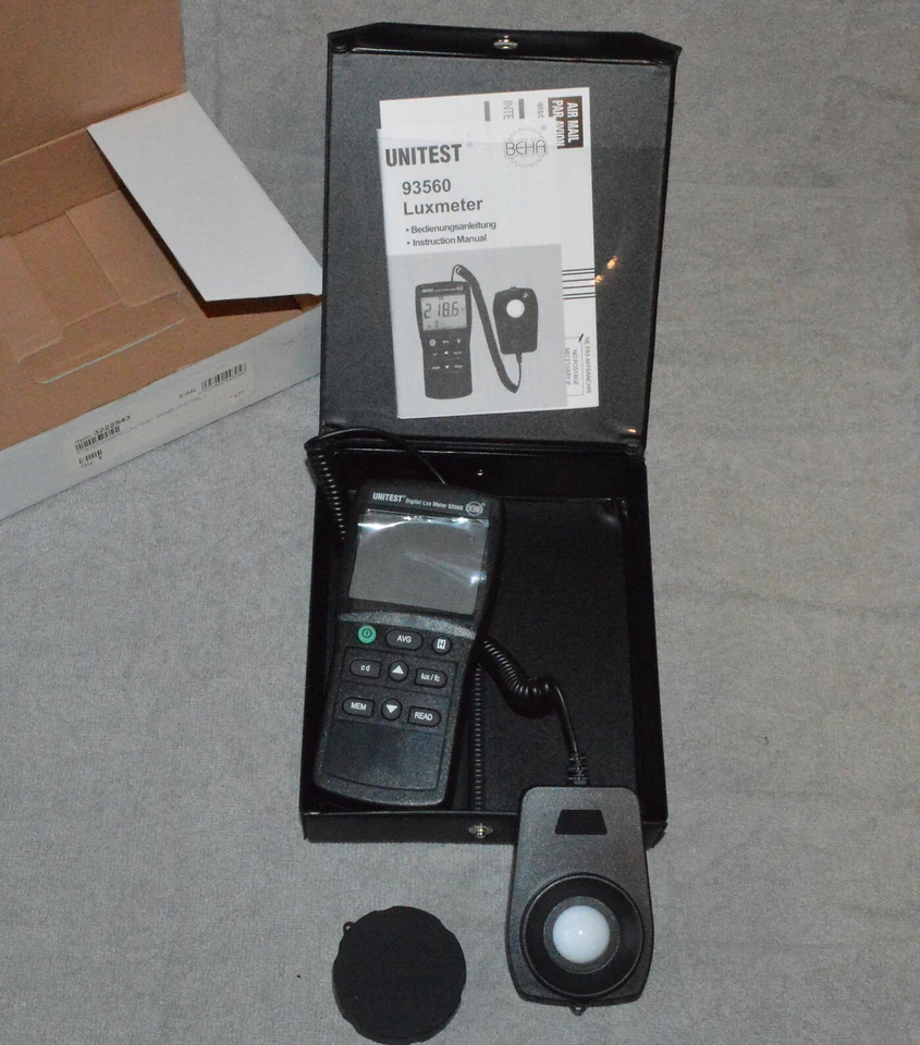Profi Lichtmessgerät Beha-Amprobe 93560 Unitest Digitales Luxmeter *Top Zustand - Bild 1 von 1