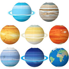 Solar System Lanterns Planet Paper Hanging Decorations (8pcs)-