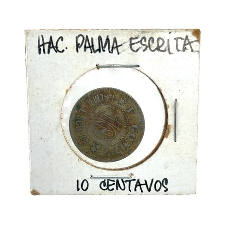 Ficha 10 Almud HACIENDA Cafe Comercio PALMA ESCRITA LAS MARIAS PUERTO RICO Token Cover