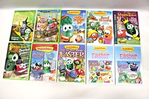 10 TESTED VEGGIE TALES DVD RELIGIOUS CHRISTIAN CARTOON BIG IDEA EASTER WIZARD HA - Picture 1 of 8